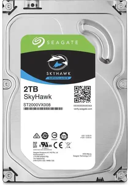 Seagate Skyhawk 3.5 İnç 2TB Güvenlik Diski: Yüksek Kapasite ve Güvenilir Performans