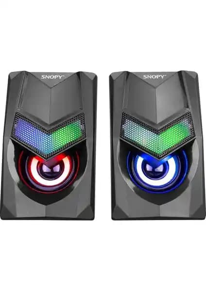 Snopy SN-X25 2.0 RGB Işıklı Siyah USB Hoparlör İncelemesi ve Özellikleri