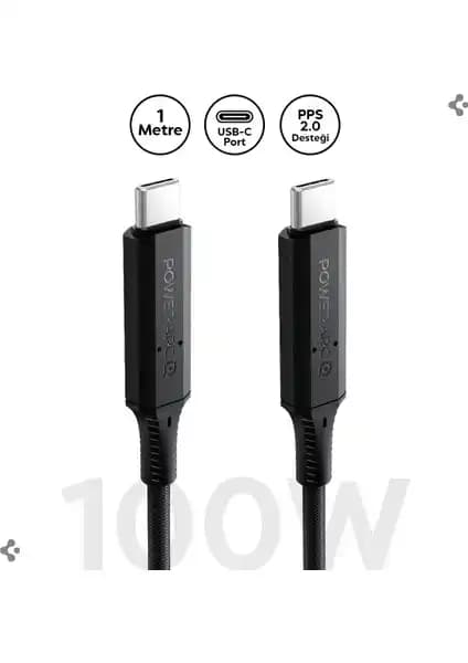 Spigen USB-C to USB-C 1 Metre Örgü Kablo Güç ve Veri Aktarımında Yenilikçi Çözüm