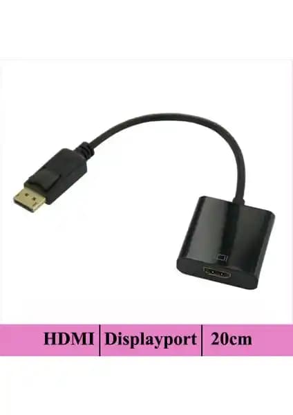Ti-mesh DisplayPort'tan HDMI'ye Dönüştürücü Kablo 20 cm ile Yüksek Kaliteli Bağlantı