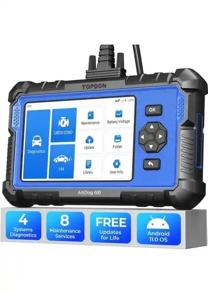 Topdon Yükselmiş AD600 OBD2 Tarayıcı: Gelişmiş Araç Teşhis ve Sıfırlama Özellikleri