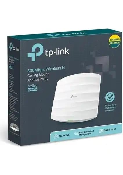 TP-Link EAP115 Yüksek Performanslı Kablosuz Tavan Tipi Erişim Noktası Özellikleri ve Kullanım Alanları