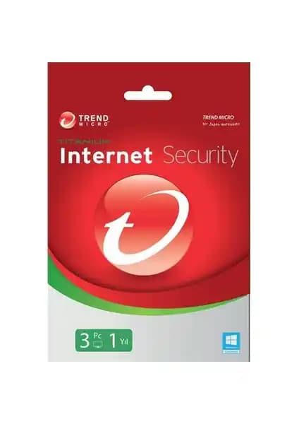 Trend Micro Titanium Internet Security 3 Kullanıcı 1 Yıl Güçlü Çevrimiçi Güvenlik Çözümü