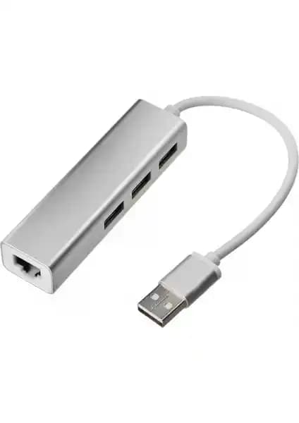 TriLine Alüminyum USB To RJ45 Ethernet ve USB 3 Port Hub Çoklayıcı İnceleme ve Özellikler