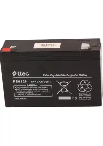 Ttec 6V 12AH Bakımsız Kuru Akü: Güç ve Güvenilirlik Sunan Çok Yönlü Enerji Kaynağı