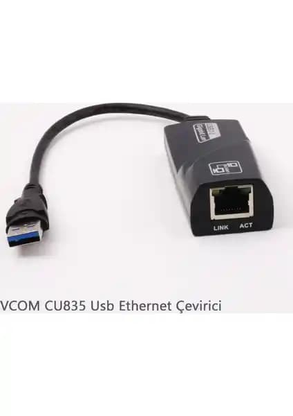 Vcom Cu835 USB 3.0 Ethernet Adaptörü ile Yüksek Hızlı ve Stabil Bağlantı Çözümü