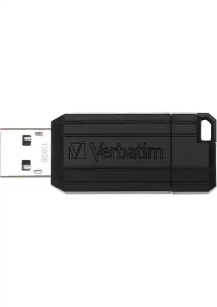 Verbatim 128GB USB 2.0 PinStripe Bellek: Güvenilir ve Taşınabilir Depolama Çözümü