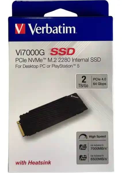 Verbatim Vi7000G 2TB M.2 PCIe Gen 4 NVMe SSD Yüksek Hız ve Güvenilirlik Sunar