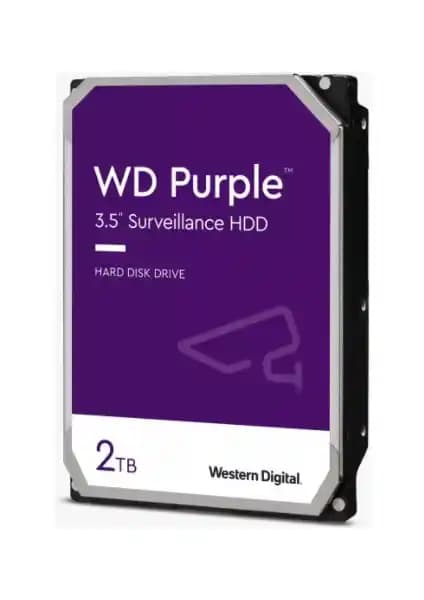 WD Purple 2TB SATA 6Gb/s Güvenlik ve Video Gözetim Sistemleri İçin Dayanıklı Disk