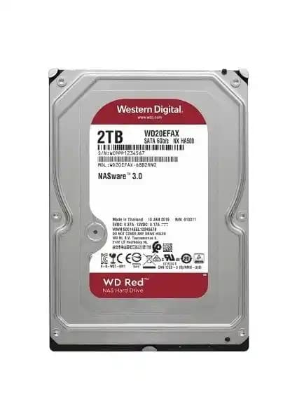 WD Red 2TB 3.5 inç SATA 3 5400RPM NAS diski yüksek güvenilirlik ve performans