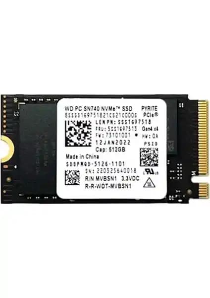 WD SN740 512GB M.2 NVMe SSD ile Yüksek Performanslı Depolama Çözümü