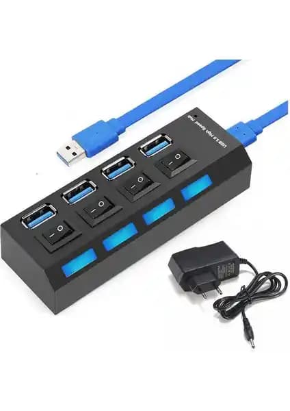 Wozlo 4 Port USB 3.0 Çoklayıcı Hub: Yüksek Hızlı Veri Transferi ve Geniş Uyumluluk