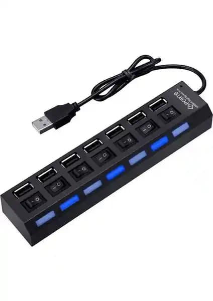 Wozlo 7 Port USB Hub ile Çoklu USB Bağlantısı ve Pratik Kullanım Çözümü