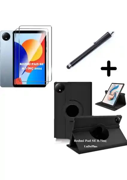 Xiaomi Redmi Pad SE 8.7 İnç için Dayanıklı ve Çok Fonksiyonlu Kılıf ile Ekran Koruyucu Seti
