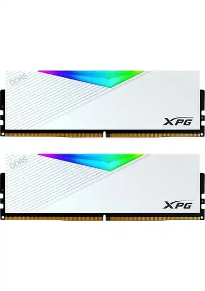 XPG Lancer RGB Beyaz DDR5 6000MHz 32GB Bellek Modülü - Yüksek Performans ve Estetik