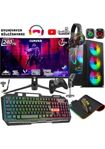 Zeiron Damage X40 Masaüstü Bilgisayar: Yüksek Performans ve Oyun Deneyimi İçin Uygun