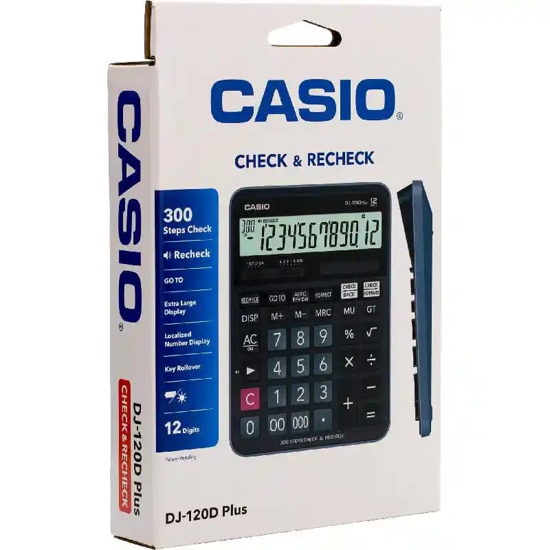Casio DJ-120D Plus Hesap Makinesi: Dayanıklı ve Çok Fonksiyonlu Elektronik Cihaz