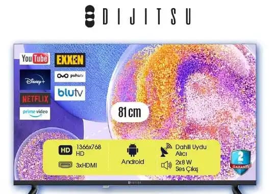 Dijitsu Android TV ile Akıllı Televizyon Deneyimini Geliştiren Teknolojiler ve Özellikler