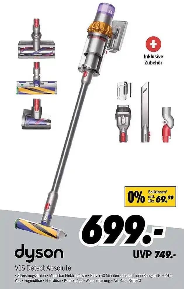 Dyson V15 Detect Absolute Kablosuz Süpürge: Güçlü ve Akıllı Temizlik Çözümü