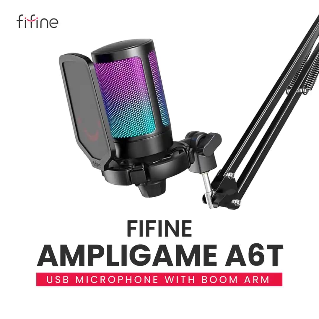 FIFINE Ampligame A6T: Oyun ve Yayın İçin Yüksek Kaliteli USB Mikrofon Çözümü