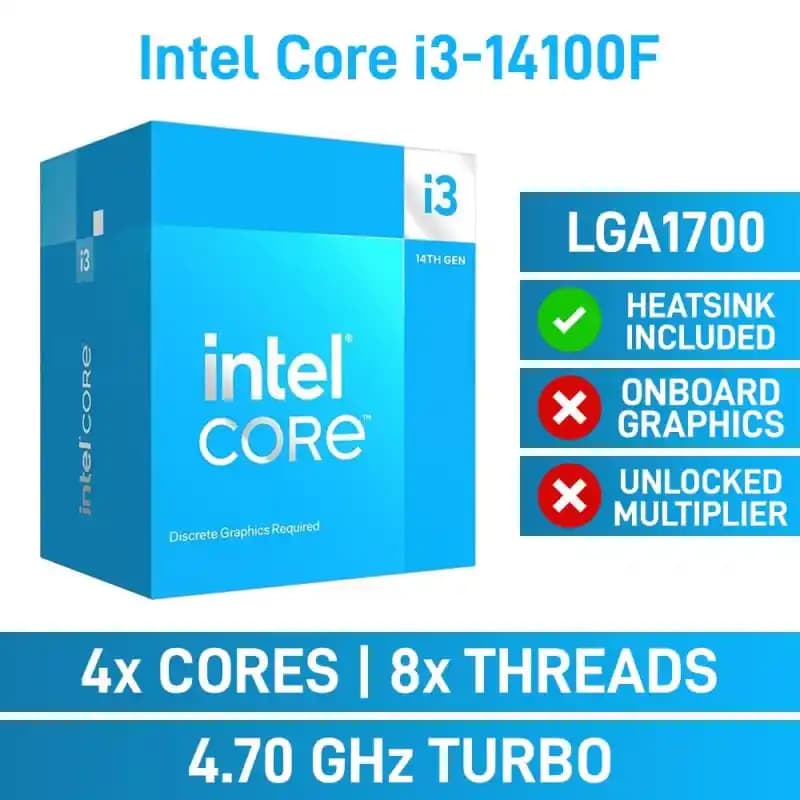 Intel Core i3-14100F İşlemcisi: Uygun Fiyatlı ve Güçlü Masaüstü Bilgisayar Çözümü