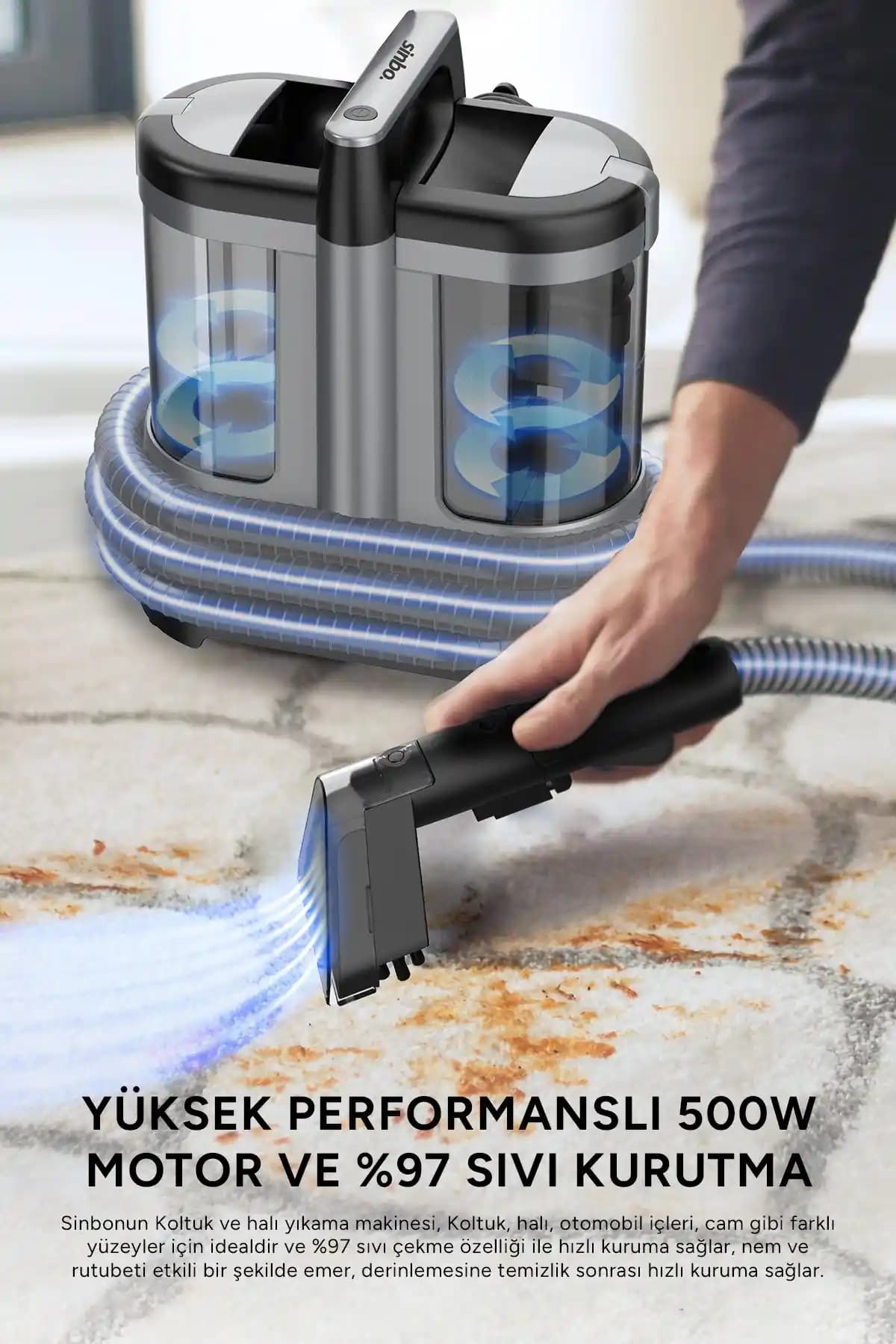 Koltuk Halı Yıkama Makineleri: Elektronik Teknolojilerle Derinlemesine Temizlik