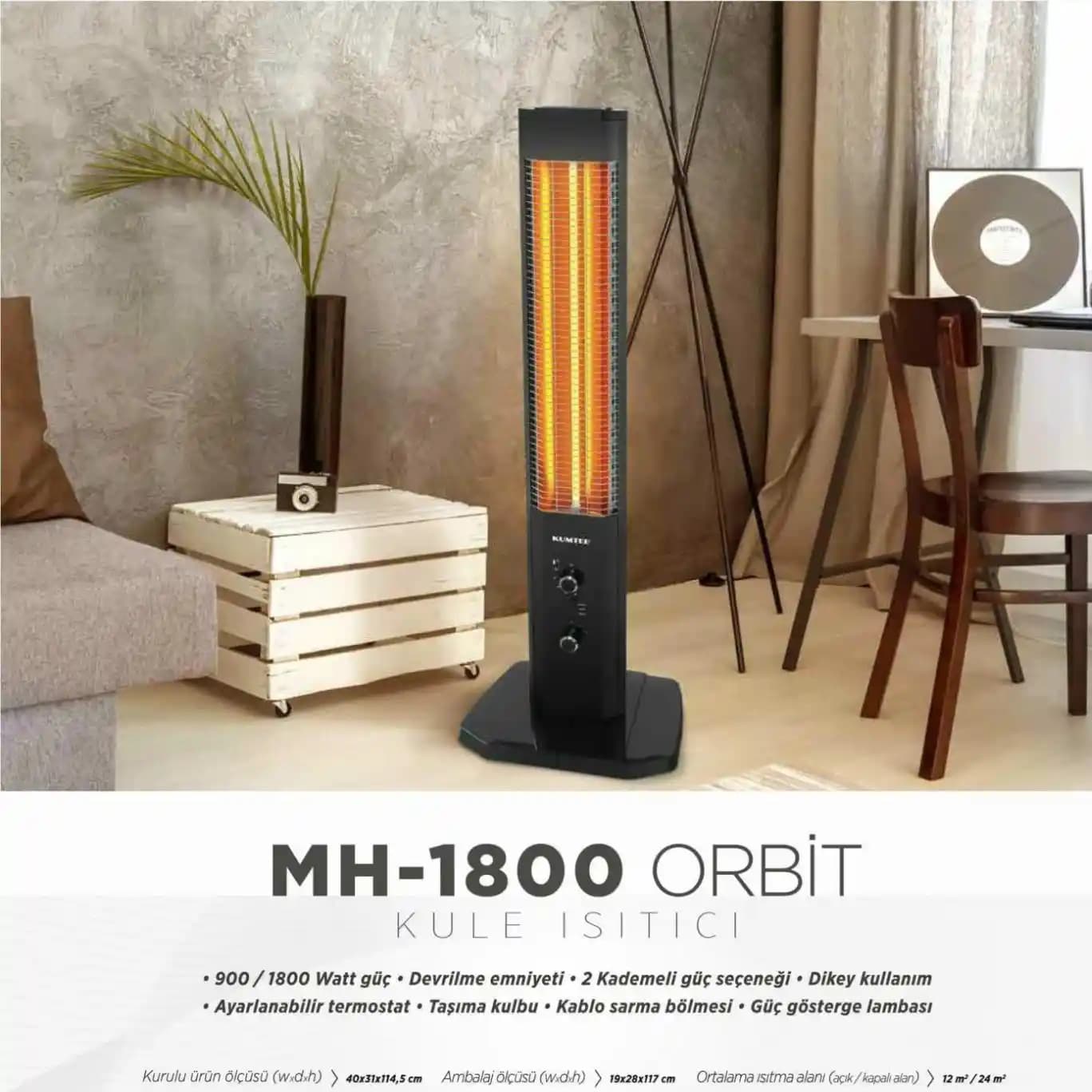 Kumtel Orbit Infrared Kule Isıtıcıları: Modern Tasarım ve Yüksek Performanslı Çözümler