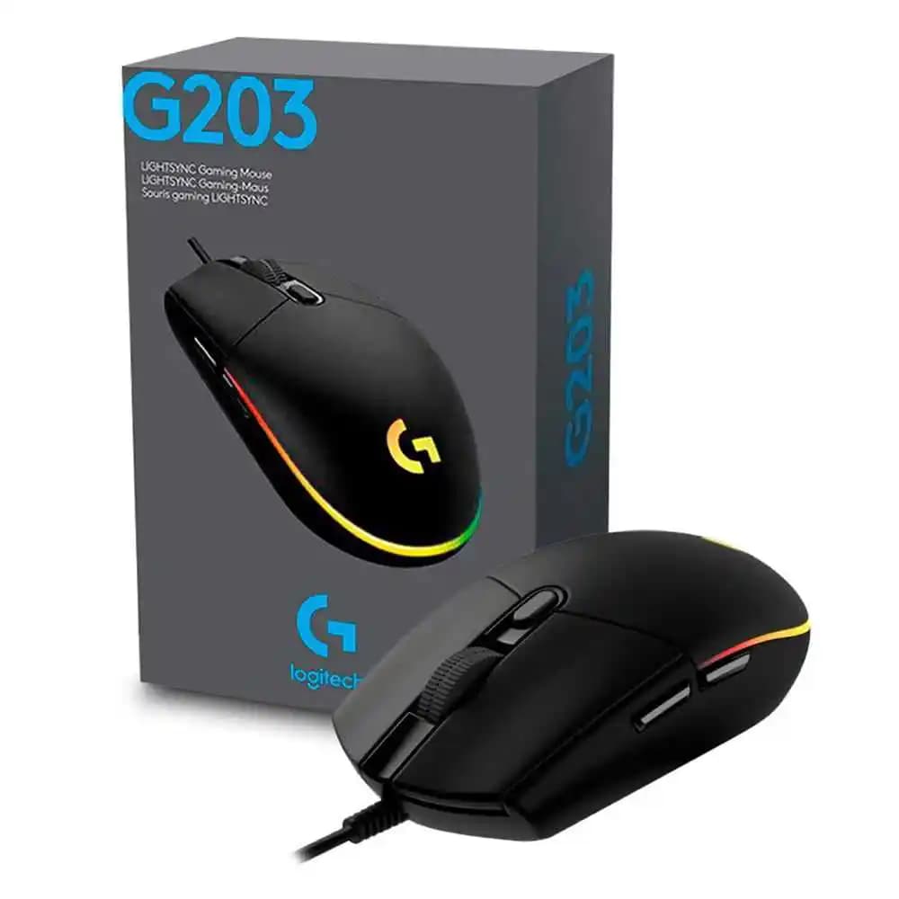 Logitech G203 Oyun Faresi: Yüksek Performans ve Uygun Fiyatlı Ergonomik Tasarım
