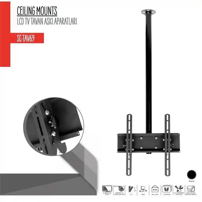 Modern Evler İçin Güvenli ve Esnek TV Tavan Askı Aparatı Çözümleri
