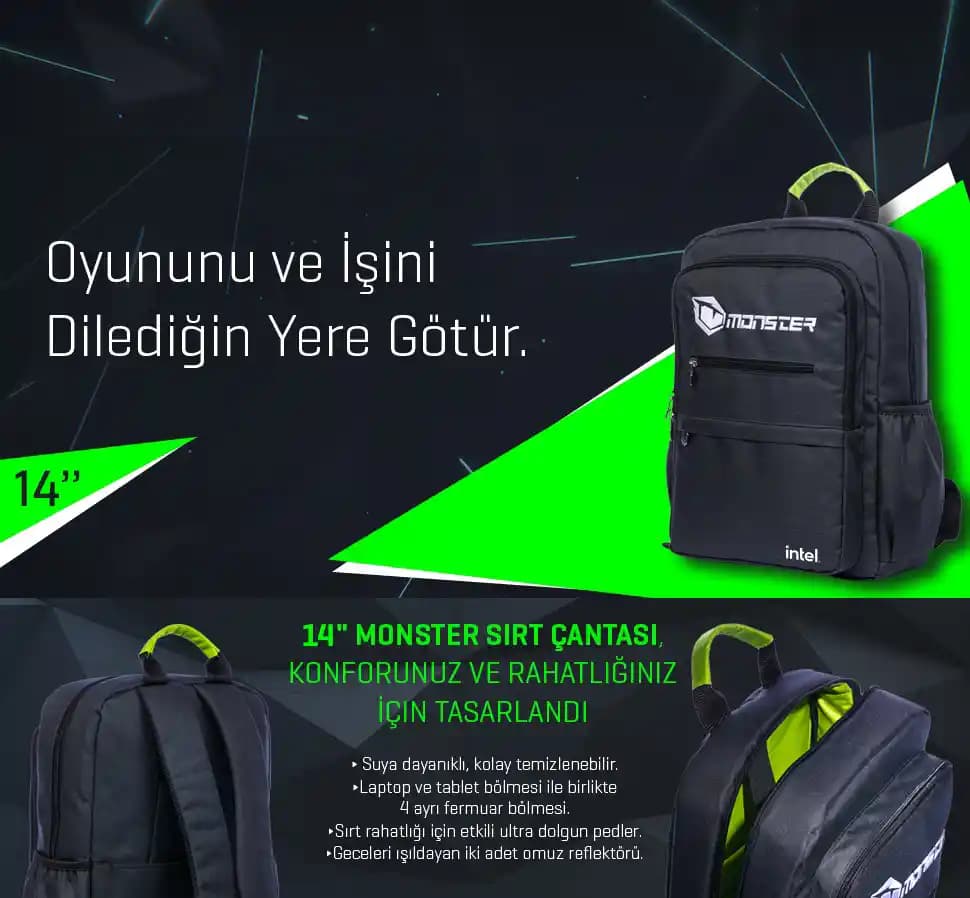 Monster Laptop Çantası: Güvenli ve Şık Elektronik Eşyalar Taşıma Çözümü