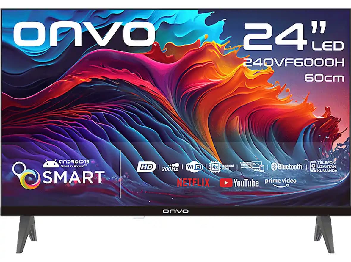 Onvo 24 İnç Smart TV: Kompakt Tasarım ve Gelişmiş Özelliklerle Küçük Ekranda Büyük Eğlence