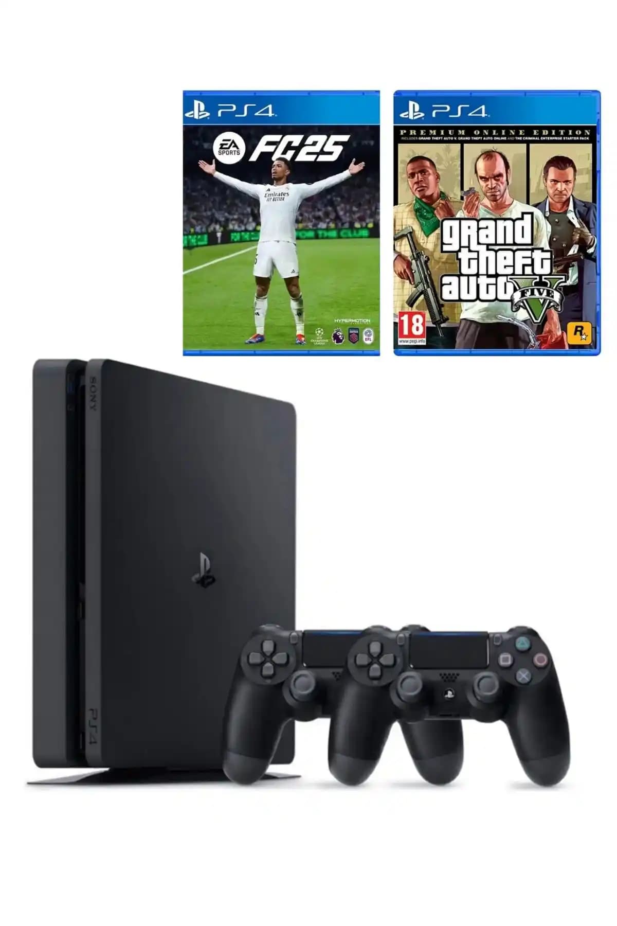 PS4 Slim 1TB ve 2 Kontrolcü Paketi: Modern Tasarım ve Yüksek Performans Özellikleri
