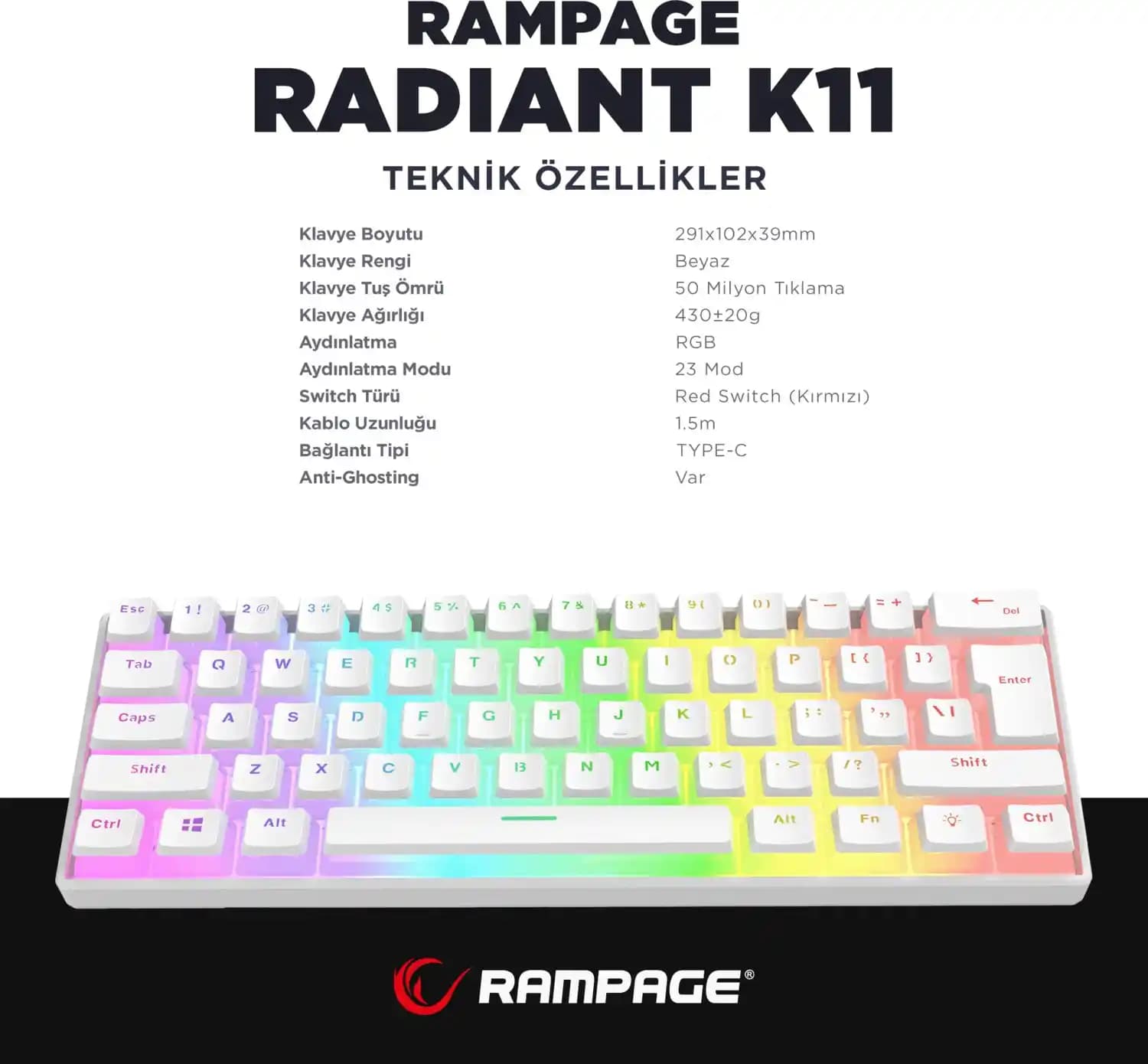 Rampage K11 ve Elektronik Donanımlarında Yenilikçi Çözümlerle Oyun Performansını Artırın