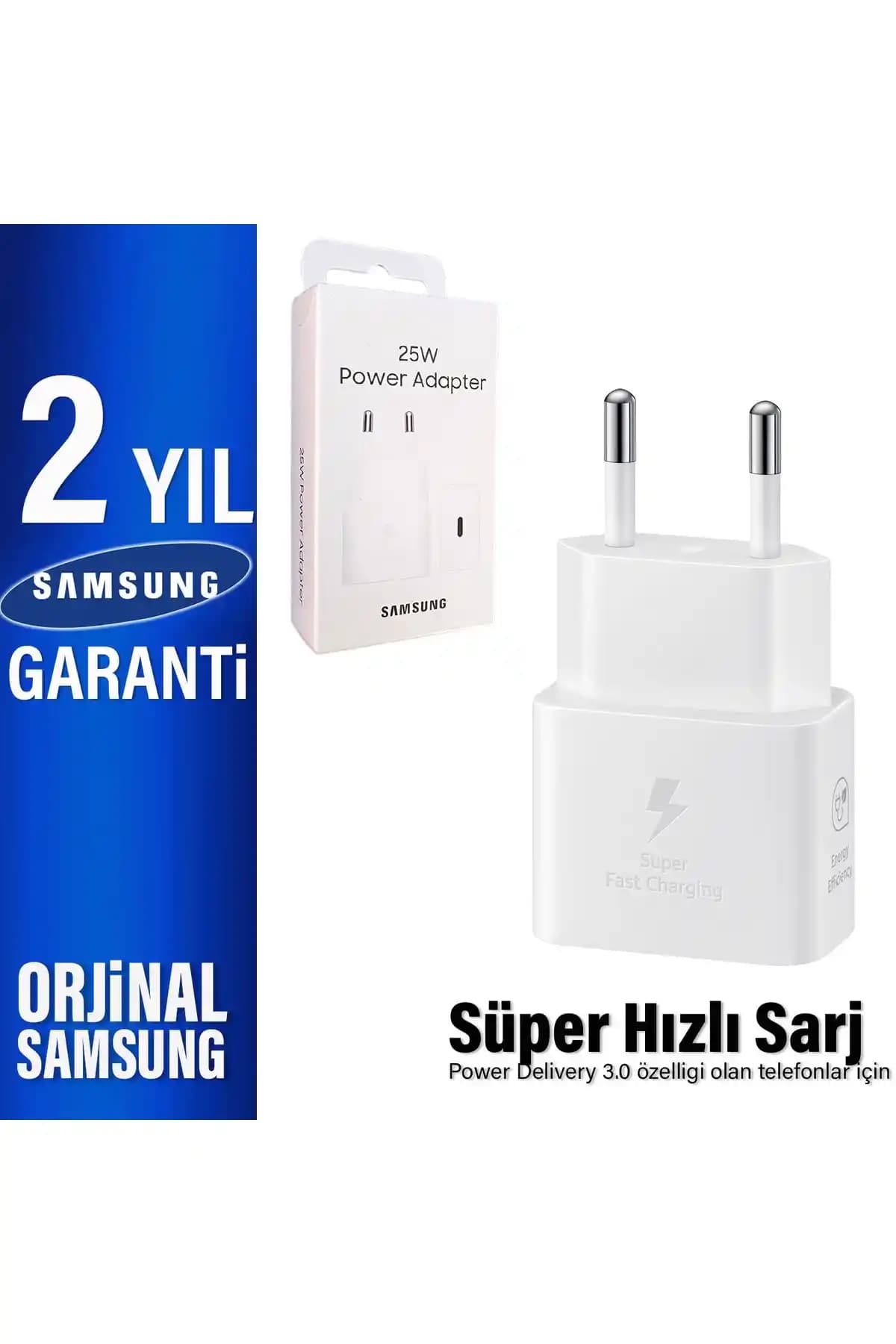 Samsung 25W Hızlı Şarj Aleti: Yüksek Güç ve Güvenilirlik ile Pratik Çözüm