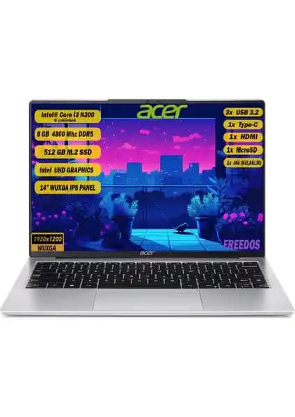 Acer Aspire NX.KS9EY.002: Hafif ve Yüksek Performanslı Taşınabilir Dizüstü Bilgisayar