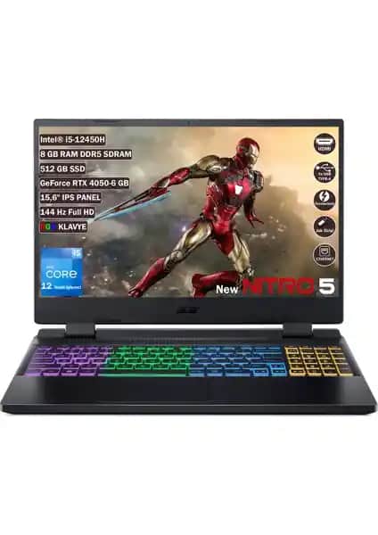 Acer Nitro 5 AN515-58 Güçlü Donanım ve Şık Tasarım ile Oyun ve Eğlence İçin Uygun