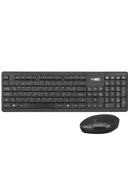 Altec Lansing ALBC6314 Siyah Kablosuz Klavye ve Mouse Seti: Ergonomik ve Şık Ofis Çözümü