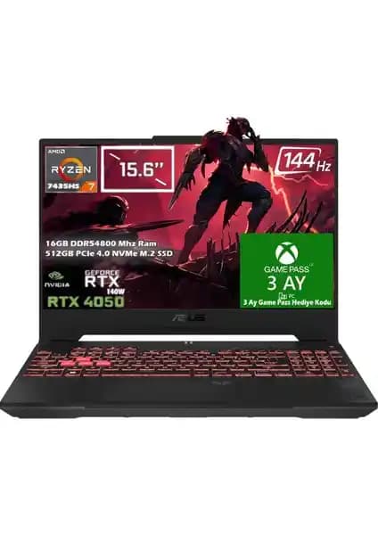 ASUS Tuf Gaming A15 FA507NUR-LP159: Güçlü Donanım ve Dayanıklılık Sunan Oyun Dizüstü Bilgisi