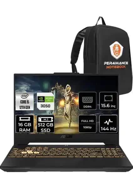 Asus TUF Gaming F15 FX507ZC4: Yüksek Performans ve Dayanıklılık Sunan Oyun Dizüstü Bilgisayarı