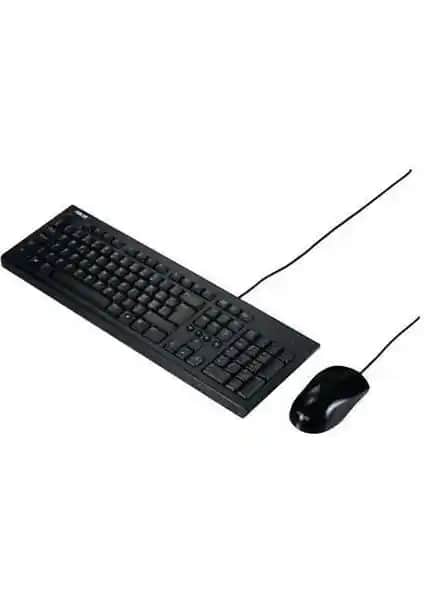 ASUS U2000 Multimedya Kablolu Q Klavye ve Mouse Seti: Ergonomik ve Şık Tasarım Çözümü