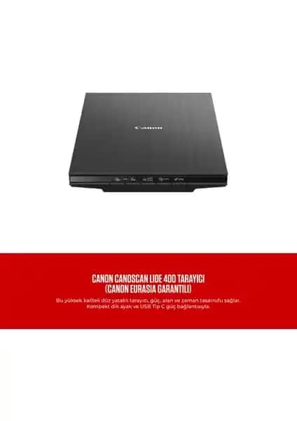 Canon CanoScan LIDE 400: Yüksek Kaliteli ve Güvenilir Belge ve Fotoğraf Tarama Çözümü