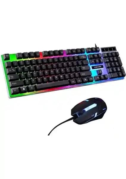 Concord C56 RGB LED Işıklı Klavye ve Mouse Seti: Yüksek Performans ve Estetik Tasarım
