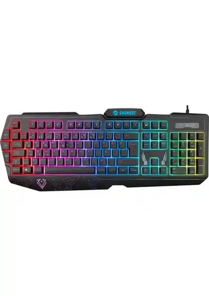 Everest KB-GX61 Formula USB RGB Gaming Klavyesi: Dayanıklı ve Estetik Tasarımıyla Oyun Deneyimini Artırır