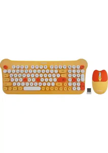 Everest KM-6244 BUNNY Sarı Renkli Kablosuz Klavye ve Mouse Seti İncelemesi