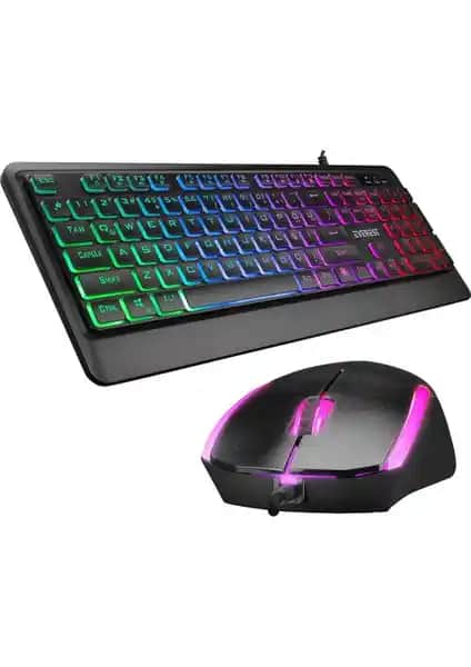 Everest KM-R59 FORZA PLUS Siyah USB Rainbow Backlight Klavye ve Mouse Seti İnceleme