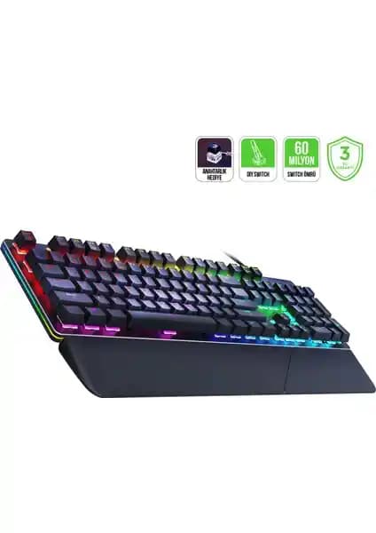 Gamepower Calypso V2 RGB Mekanik Klavye: Dayanıklı ve Özelleştirilebilir Oyun ve Yazma Klavyesi