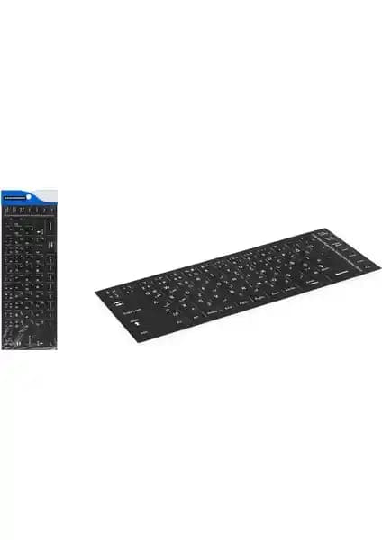 Hadron Notebook Klavye Büyük Boy Sticker Arapça Q HDX8253 Beyaz - Estetik ve Fonksiyonel Klavye Aksesuarı