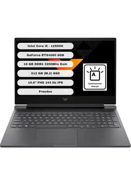 HP Victus Gaming 15: Güçlü Donanımı ve Taşınabilir Tasarımıyla Oyun Severlere Yönelik Laptop