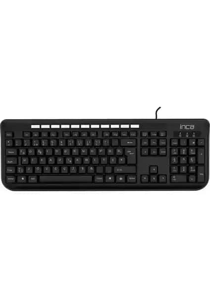 Inca IK-274FU USB Çokmedya Siyah Klavye: Ergonomik ve Dayanıklı Ofis ve Ev Kullanımı