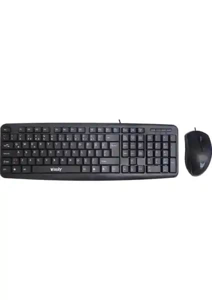 İzoly D5100 Kablolu USB Klavye ve Mouse Seti: Temel ve Güvenilir Ofis Aksesuarı